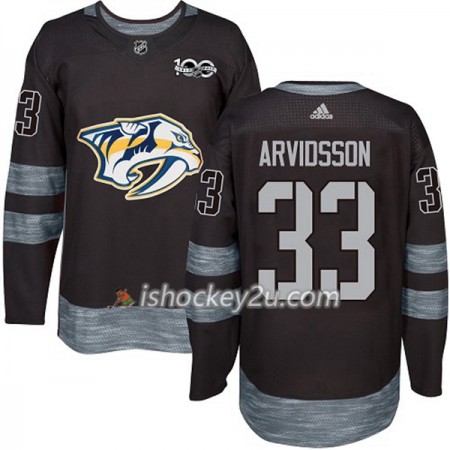 Mænd NHL Nashville Predators Trøje Viktor Arvidsson 33 1917-2017 100th Anniversary Adidas Sort Authentic